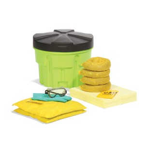 Featured image for “SpillTech - HazMat 20-Gallon Hi-Viz Overpack Drum Spill Kit”