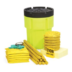 Featured image for “SpillTech - HazMat 65-Gallon Hi-Viz OverPack Drum Spill Kit”