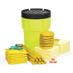 Featured image for “SpillTech - HazMat 95-Gallon Hi-Viz OverPack Drum Spill Kit”