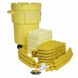 Featured image for “SpillTech - HazMat 95-Gallon Wheeled OverPack Salvage Drum Spill Kit”