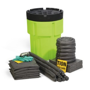 Featured image for “SpillTech - Universal 65-Gallon Hi-Viz OverPack Drum Spill Kit”